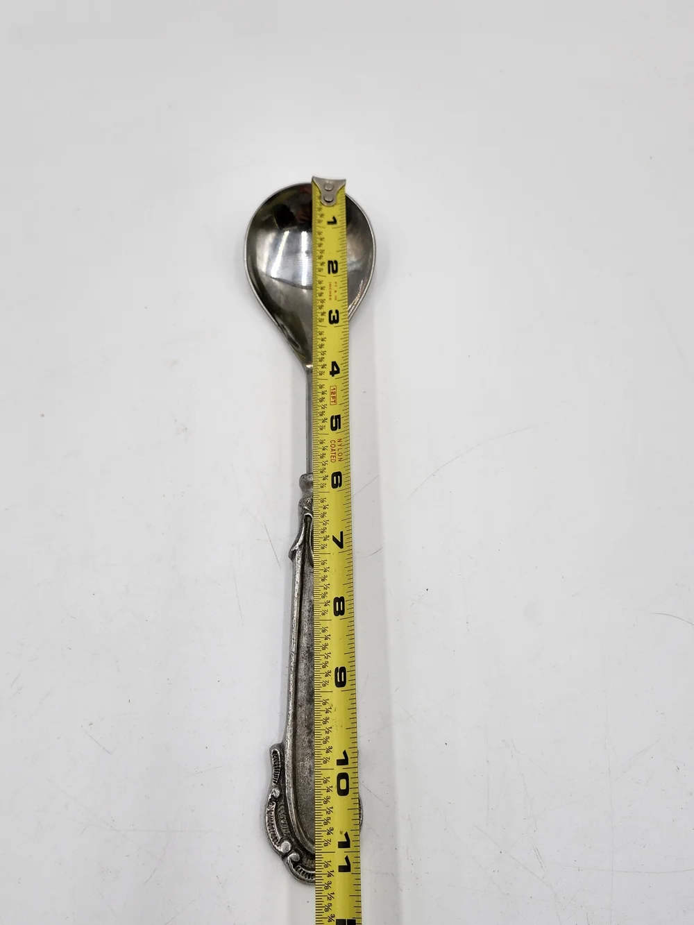 Vintage Silver Tone  Ornate Serving Spoon  Dining